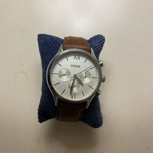 Fossil Fenmore Multifunction Brown Leather Watch